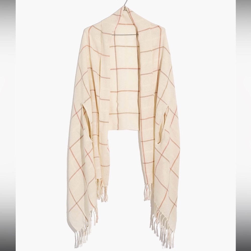 Madewell Scarf in Rainbow Windowpane
